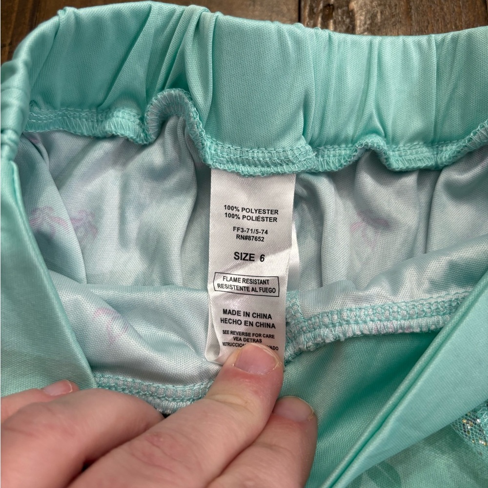 Disney Princess Jasmine Turquoise Pajama Set - Picture 3 of 3